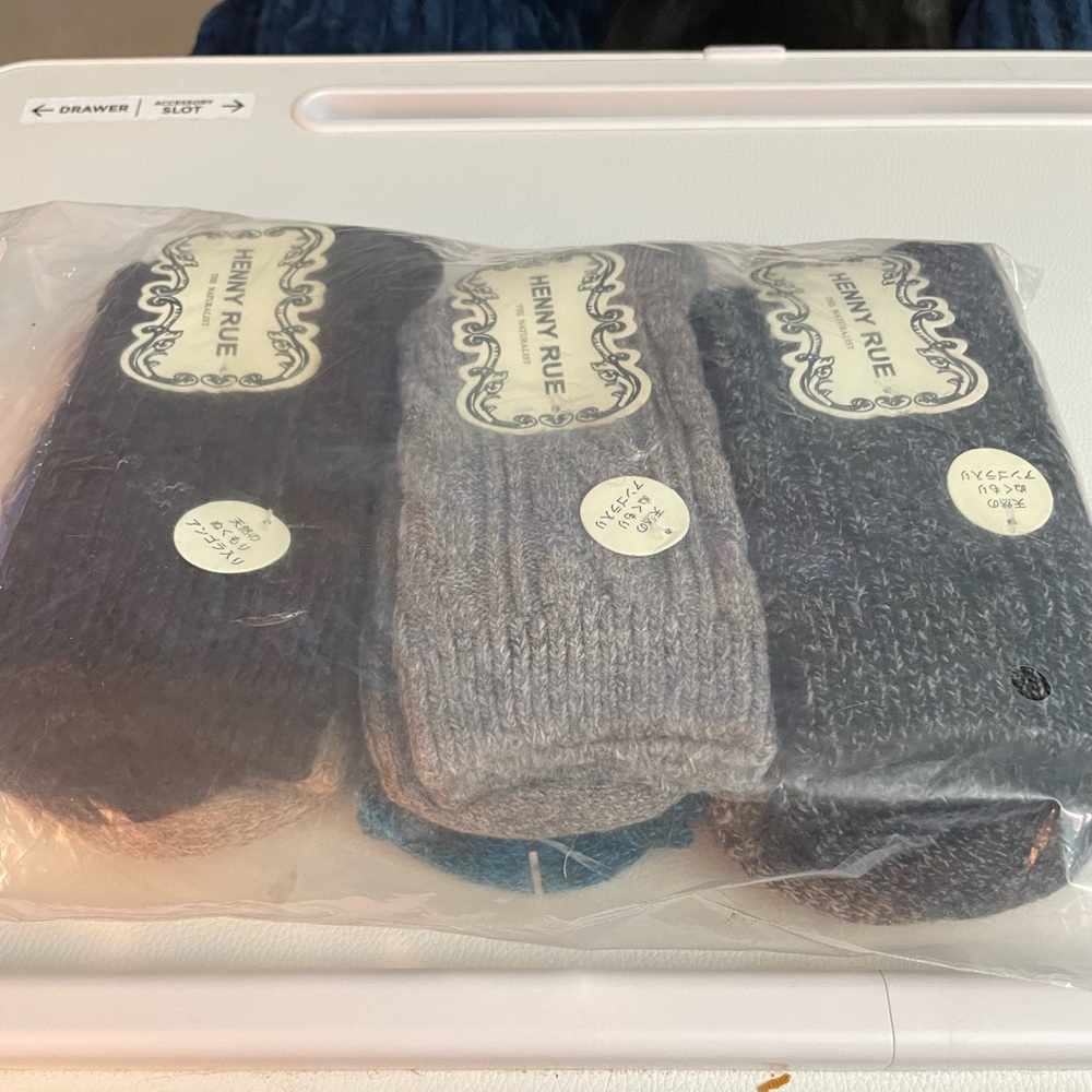NIB Henry Rue set of 6 wool blend socks